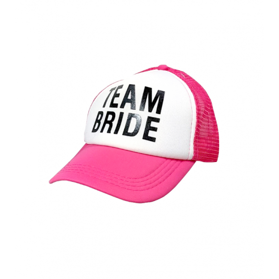 Hot Pink Team Bride Cap