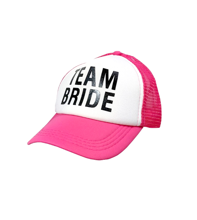Hot Pink Team Bride Cap
