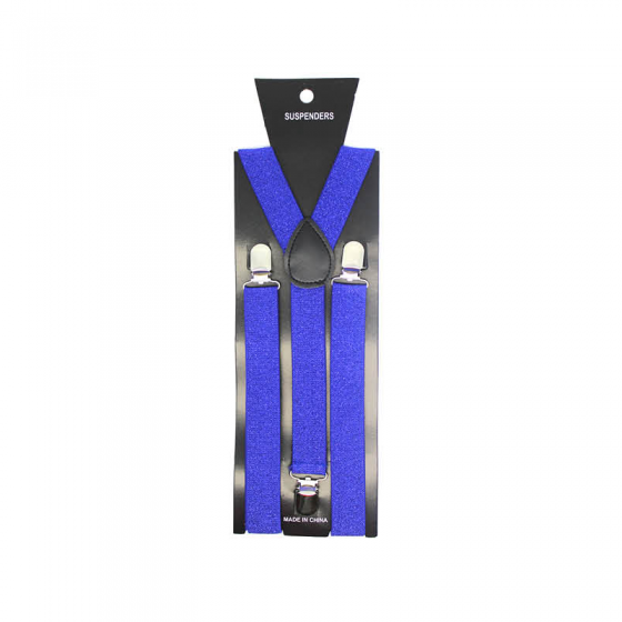 Royal Blue Glitter Suspenders