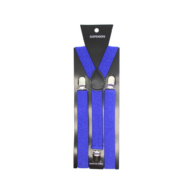 Royal Blue Glitter Suspenders