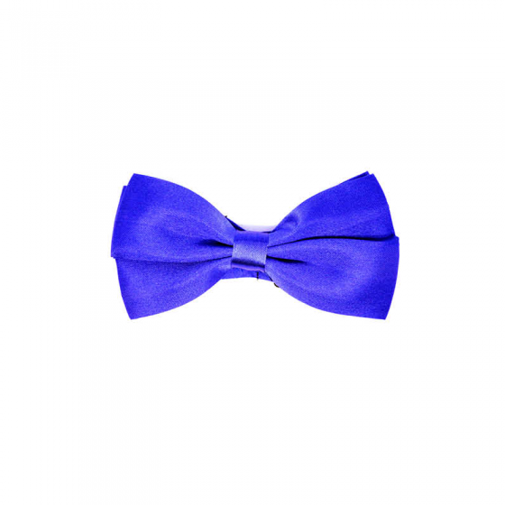 Royal Blue Satin Bow Tie