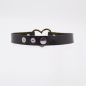 Heart Ring Faux Leather Choker