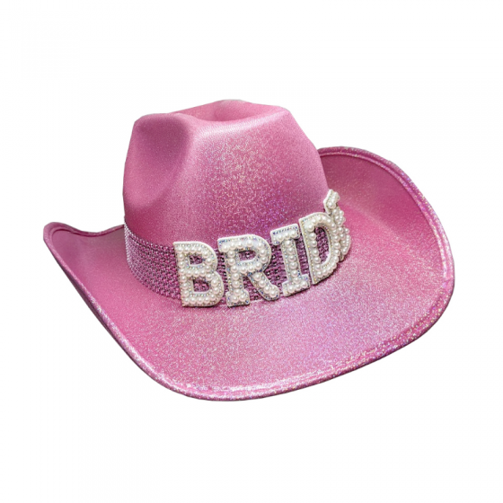 Bride To Be Pale Pink Cowboy Hat