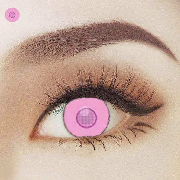 Crazy Lens Enchanted Pink One Year Contact Lens