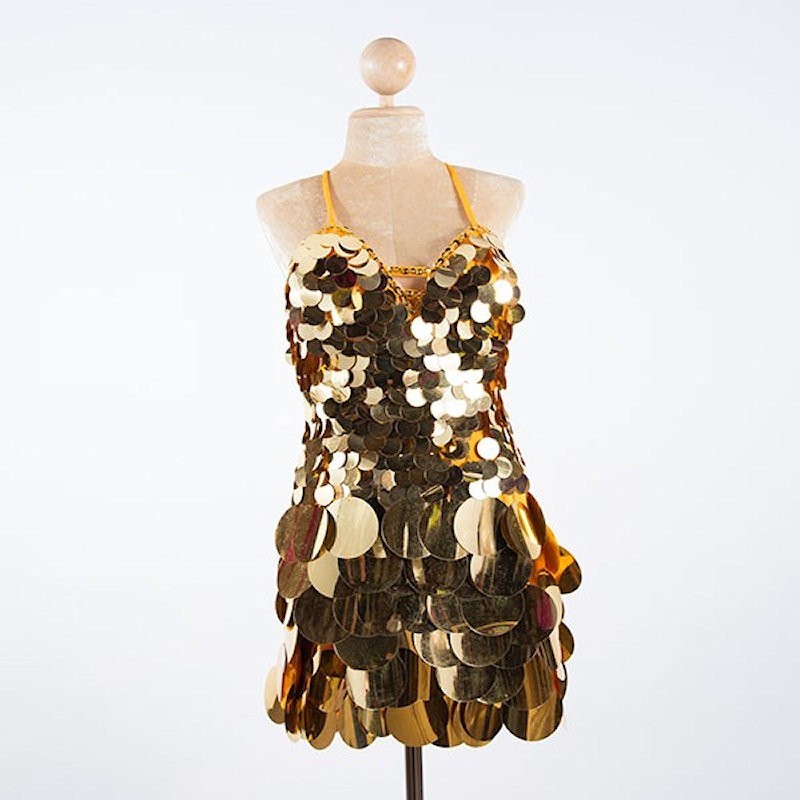 Gold Jumbo Sequin Dress