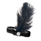 Black 1920's Flapper Headband Black 1920's Flapper Headband