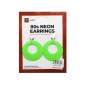 Neon Green 80's Earrings