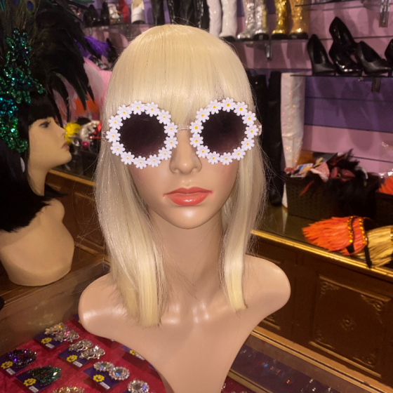 White Daisy Rimmed Sunglasses