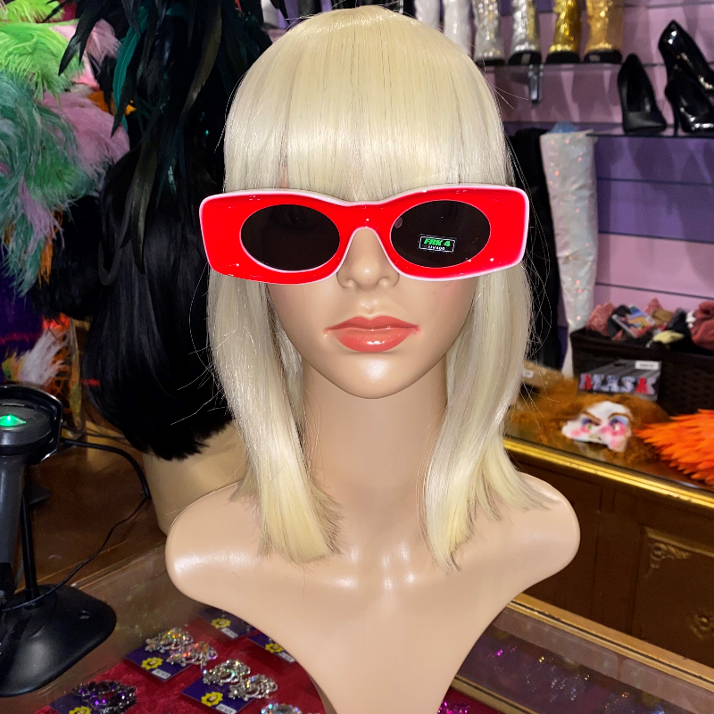 Red & White Mod Deluxe Sunglasses