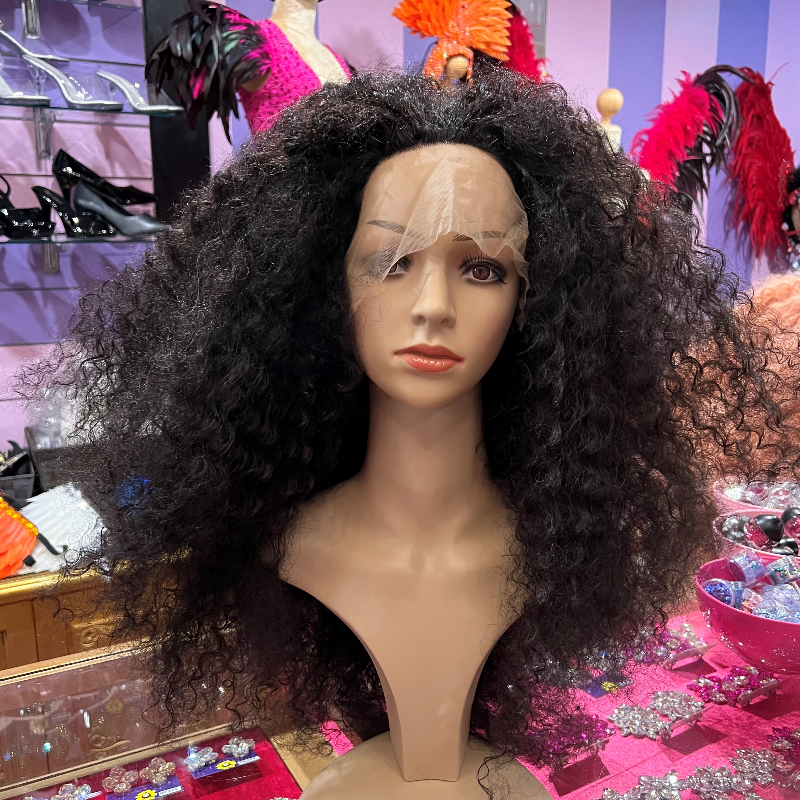 Nicola Dark Brown Long Wavy Curl Synthetic Lace Front Wig