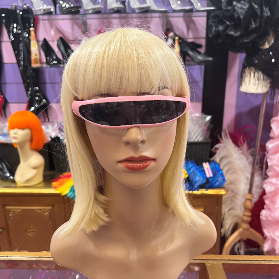 Light Pink Frame Visor Sunglasses