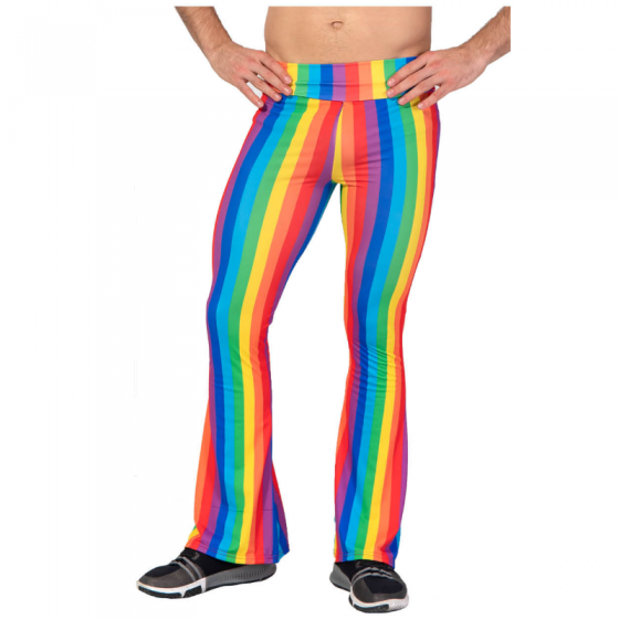 Women Faux Leather Leggings Rainbow Striped Shiny Fitness Pants Trousers  Casual | eBay