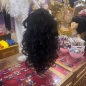 Sandy Black Long Synthetic Wig