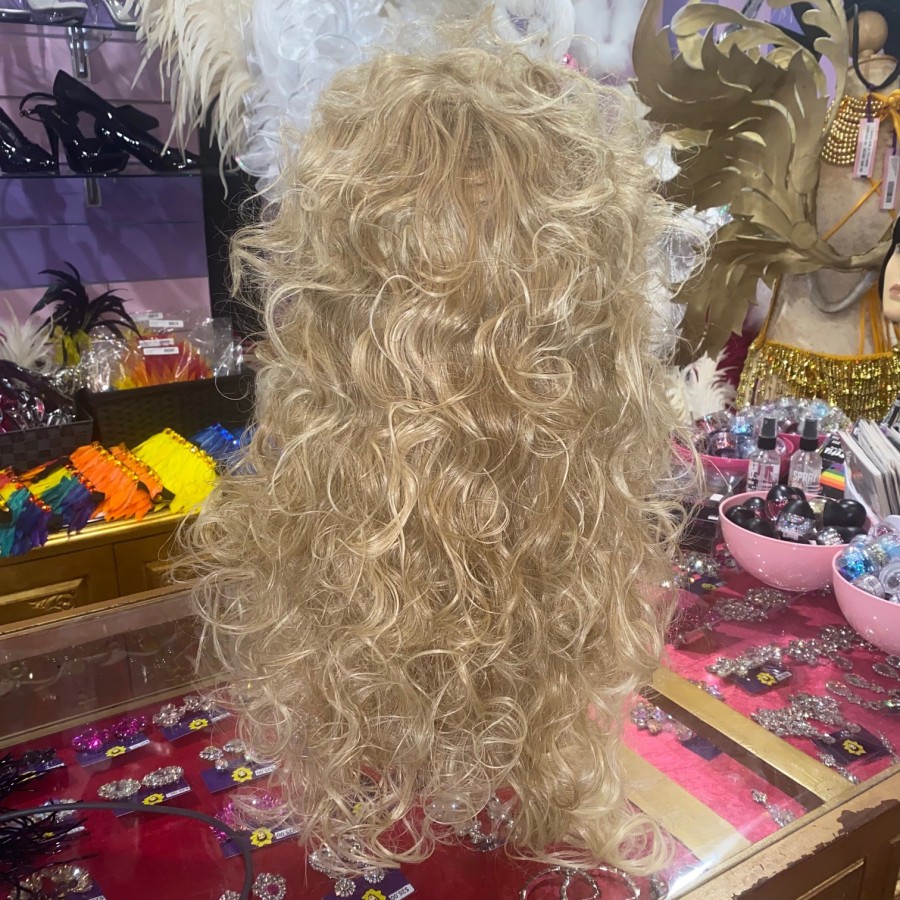 Sandy Honey Blonde Long Synthetic Wig