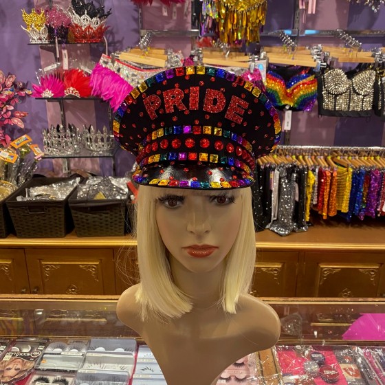 Pride Deluxe Jeweled Captain Hat