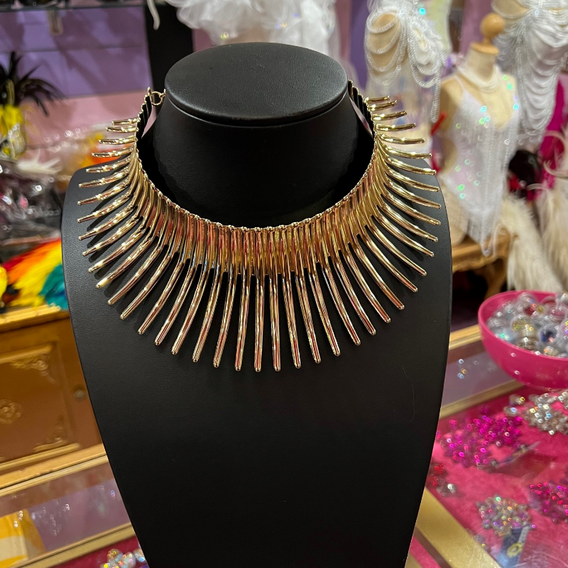 metal collar statement choker necklace – mybestLuck