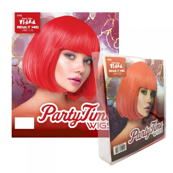Red Short Synthetic Party Wig