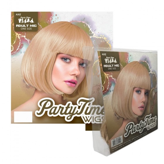 Blonde Short Synthetic Party Wig
