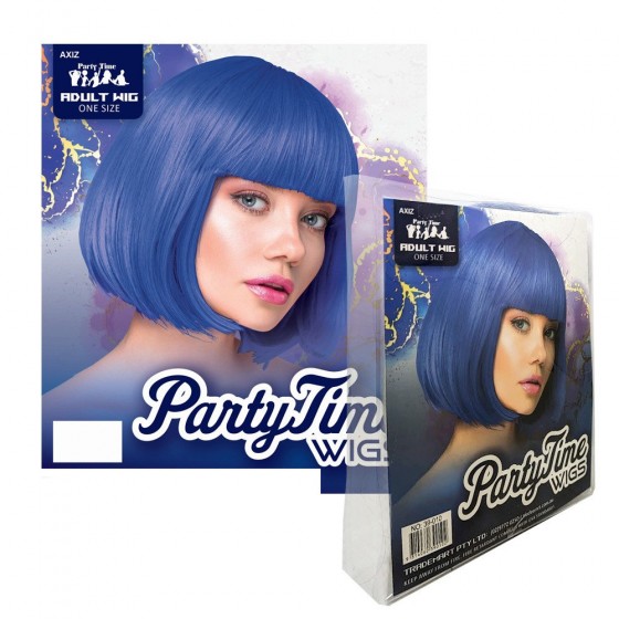 Royal Blue Short Synthetic Party Wig