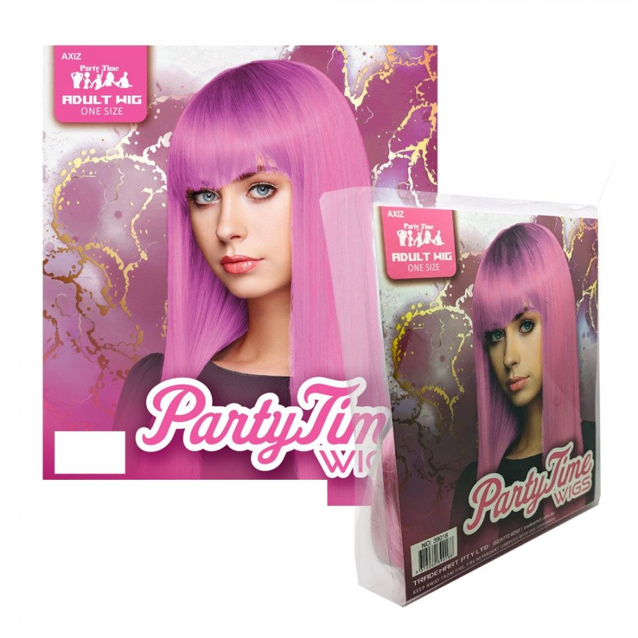 Lilac Long Synthetic Party Wig