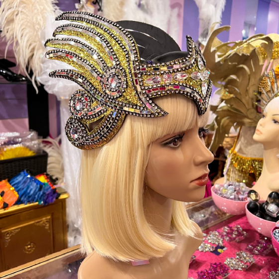 Gold Glitter Grecian Mirrored Headpiece