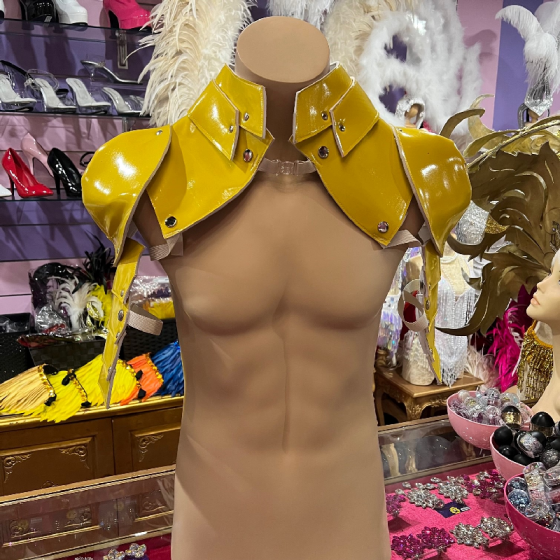 Yellow Gladiator Deluxe Shoulder Piece