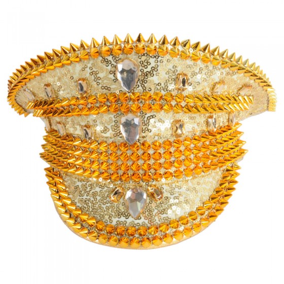 Gold Studded Deluxe Captain Hat