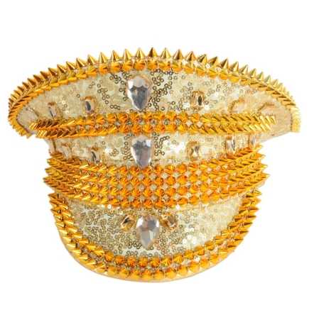 Gold Studded Deluxe Captain Hat