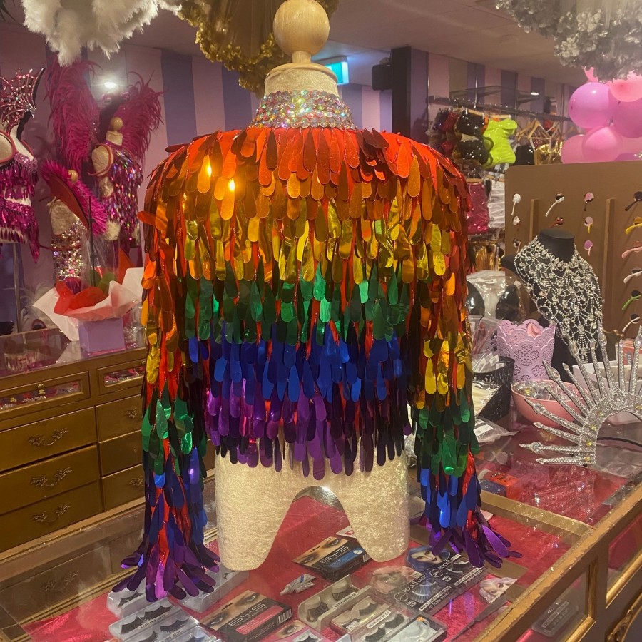 Rainbow Pride Teardrop Sequin Jacket