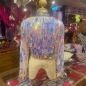 White Opalescent Teardrop Sequin Jacket