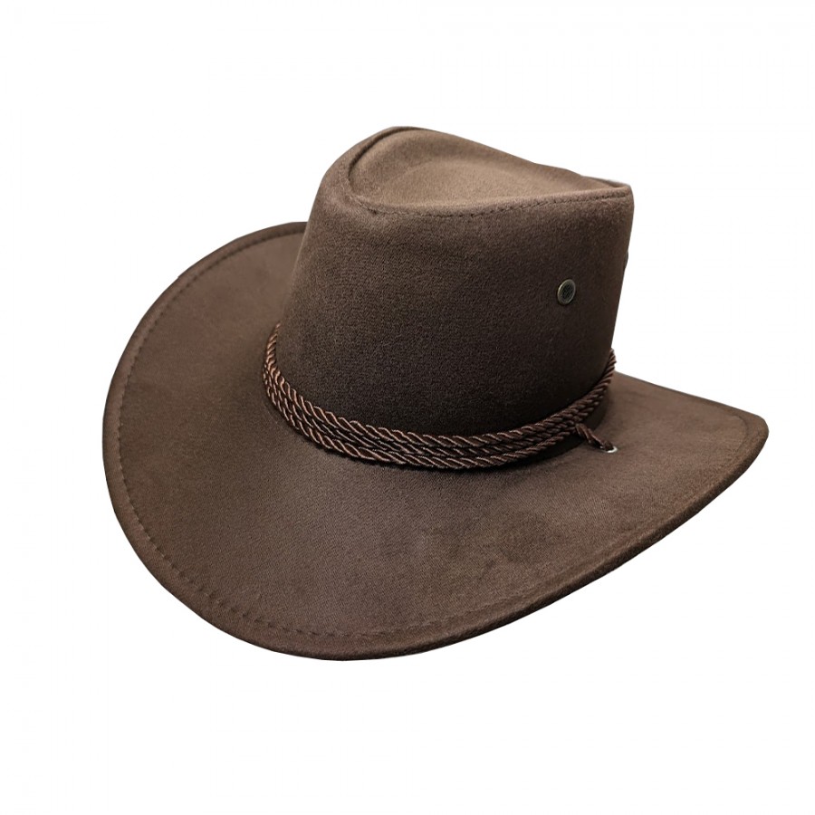 Suede Brown Carnival Style Cowboy Hat