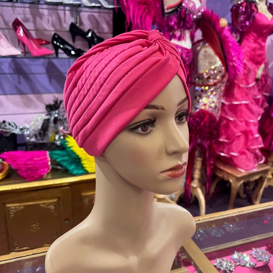 Hot Pink Lycra Turban