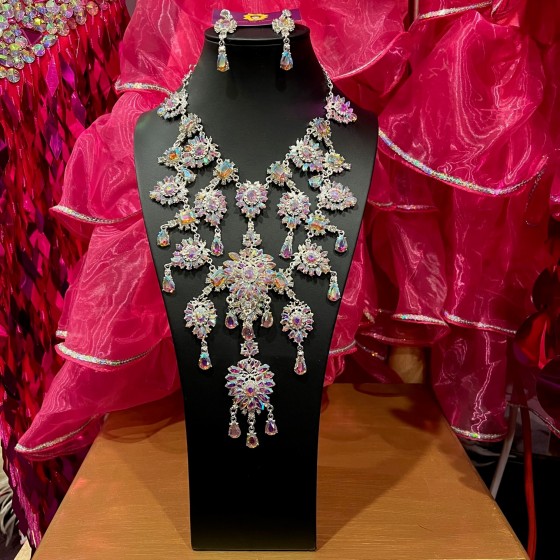 Aurora Borealis Crystal Diamante Jewellery Set-9