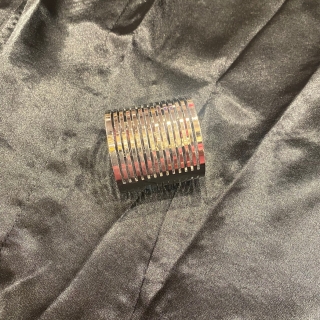 Chrome Plated Metallic Cuff Bracelet (Style 3)