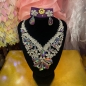 Clear and Aurora Mix Crystal Diamante Jewellery Set-11