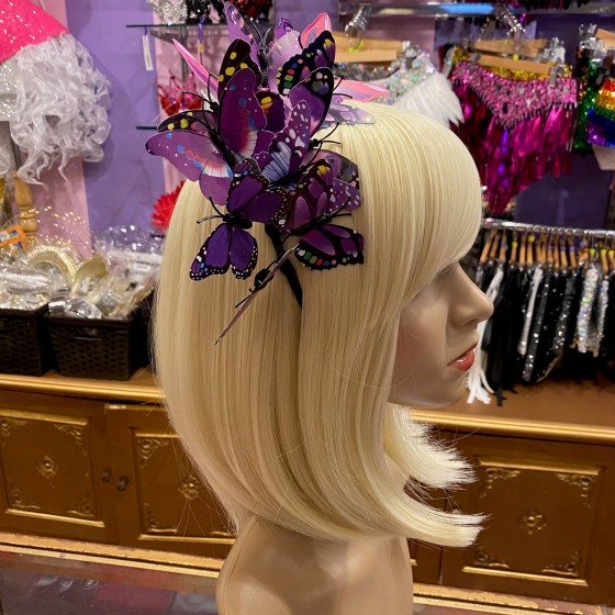 Purple Butterfly Headband