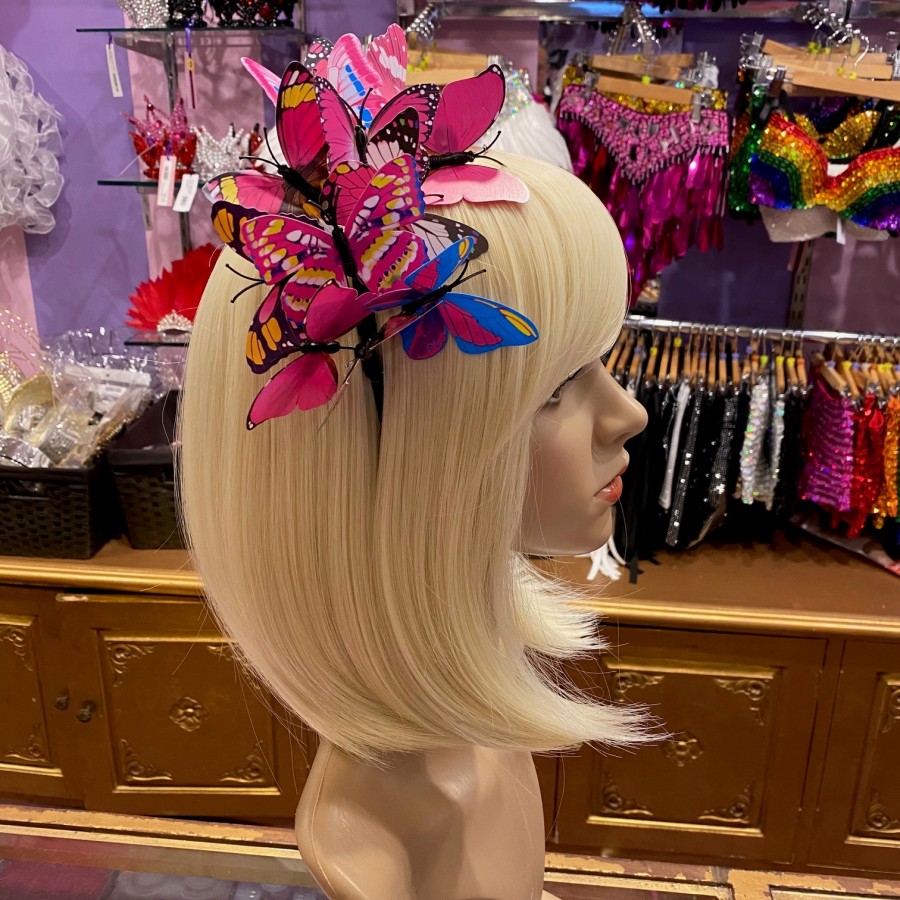 Hot Pink Butterfly Headband