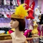 Deluxe Headband 1920's with Feather and Sequin Trim