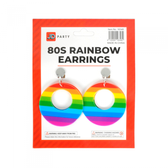 Rainbow 80's Earrings