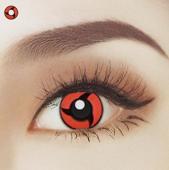 Crazy Lens Cosplay Red Contact Lens One Year