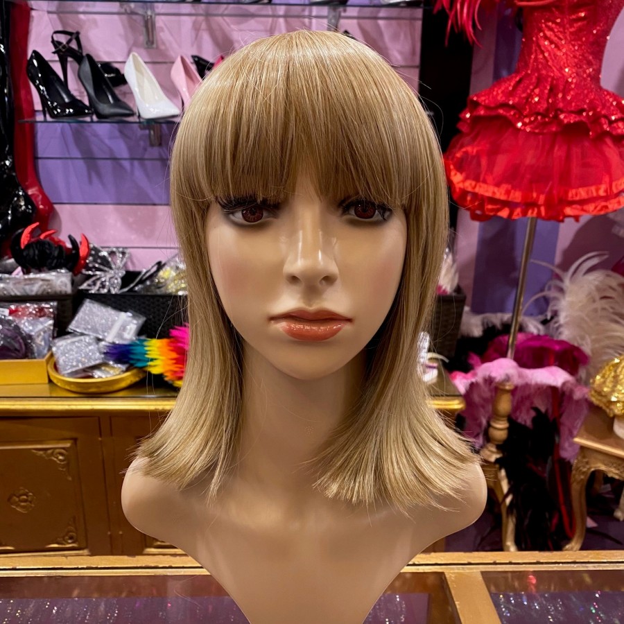 China Honey Blonde Short Synthetic Wig