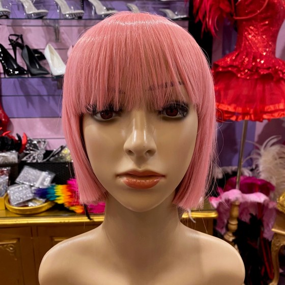 Lulu Light Pink Short Synthetic Bob Wig