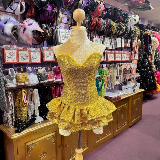 Gold Sequin Pixie Dress