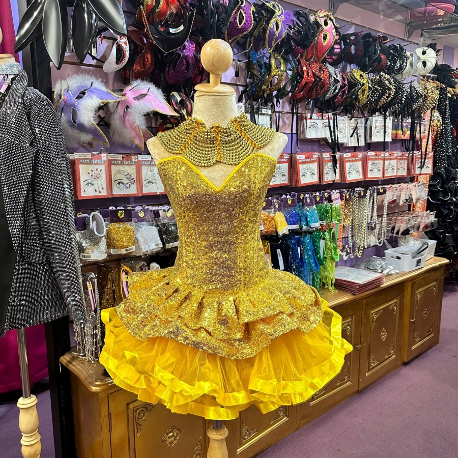 Gold Sequin Pixie Dress