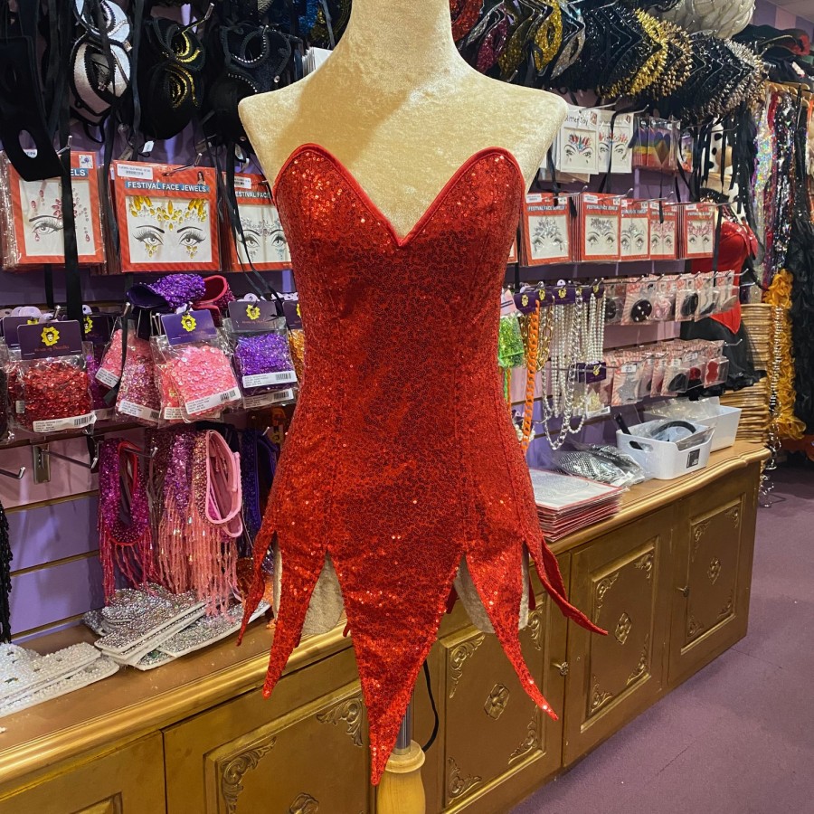Red Sequin Stella Dress