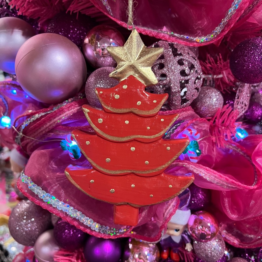Red Christmas Tree Decoration