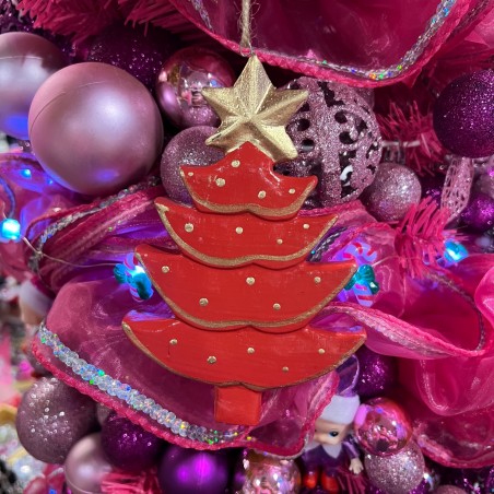 Red Christmas Tree Decoration