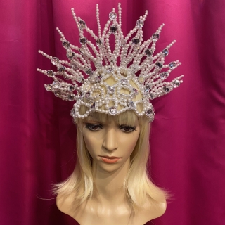 White Pearl Sun Headpiece
