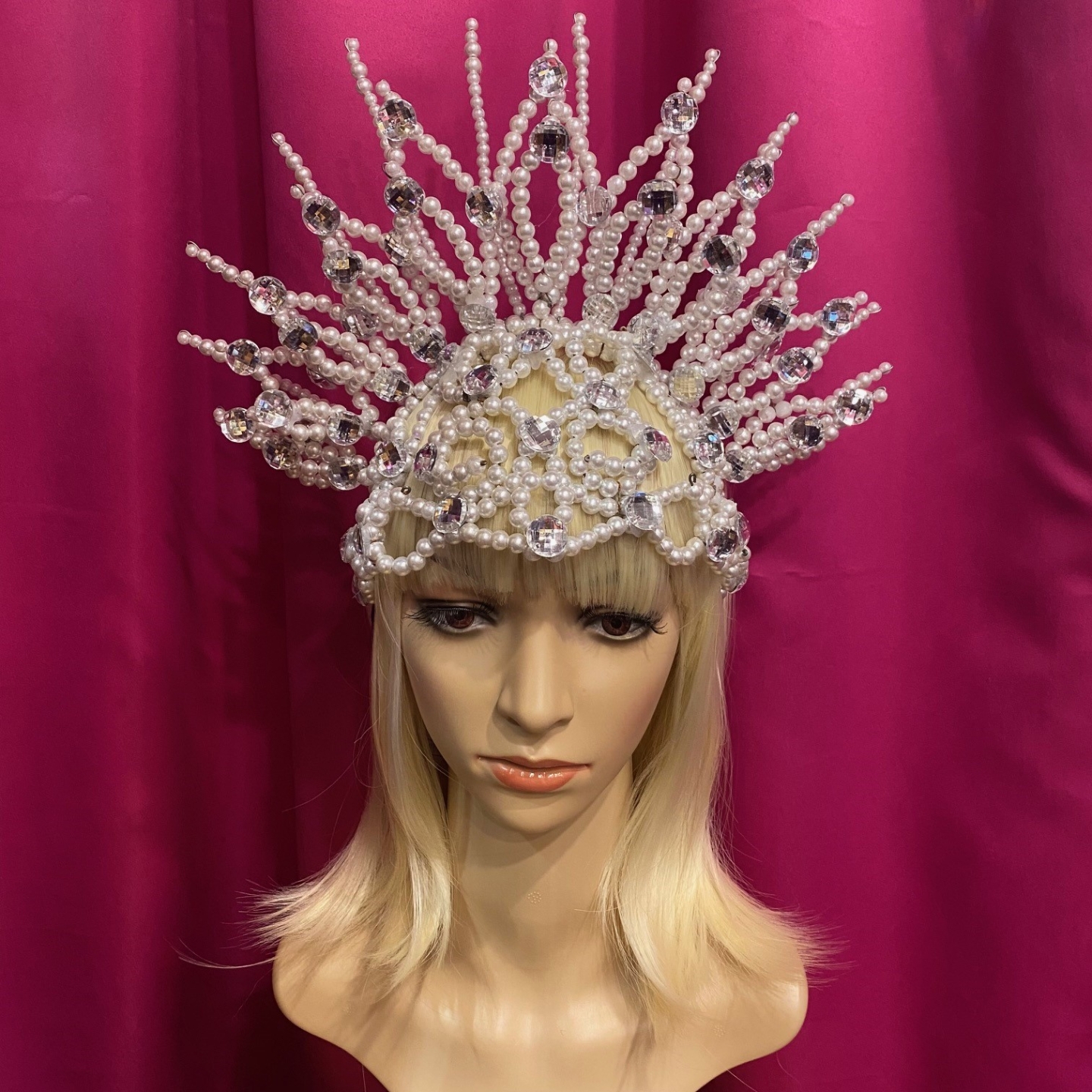 White Pearl Sun Headpiece