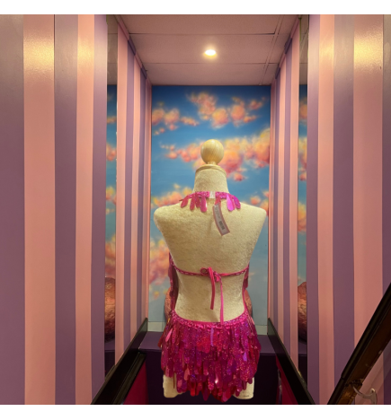 Hot Pink Teardrop Sequin Bodysuit